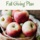 Easy Ways to Build a Fall Giving Plan