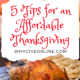 5 Tips for an Affordable Thanksgiving