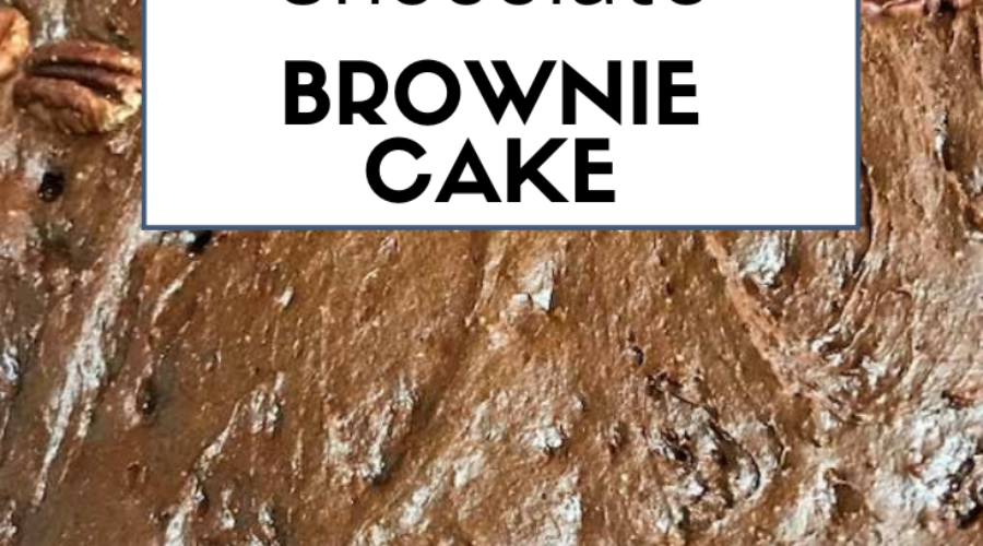 Chewy Chocolate Brownie Cake