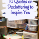 10 Quotes on Decluttering to Inspire You